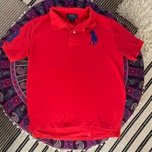 Polo Ralph Lauren red polo shirt, size 10/12